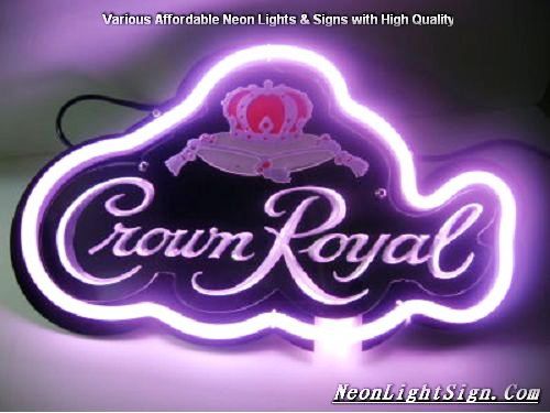 Crown Royal 3D Beer Bar Neon Light Sign