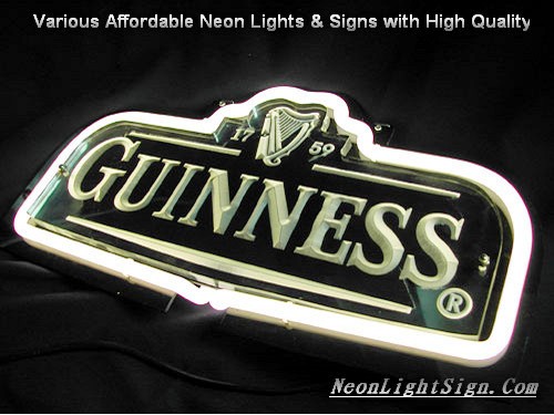 GUINNESS 1759 LOGO 3D Beer Bar Neon Light Sign