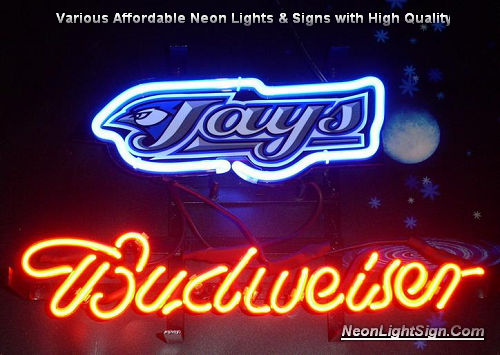 MLB Toronto Blue Jays Budweiser Beer Bar Neon Light Sign