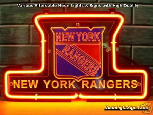 Budweiser Bud Light New York Rangers Neon Sign Beer Bar 14"x10" Light Lamp 