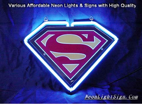 SUPERMAN  Road 3D Beer Bar Neon Light Sign