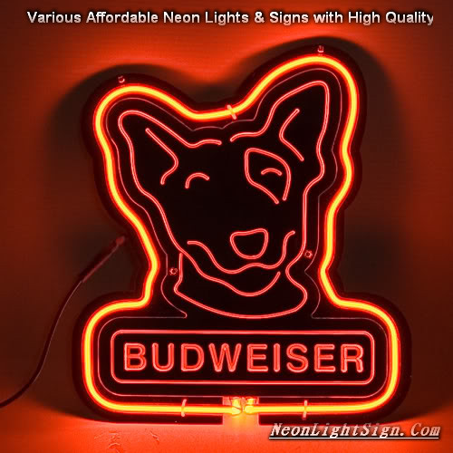 Budweiser Spuds 3D Beer Bar Neon Light Sign