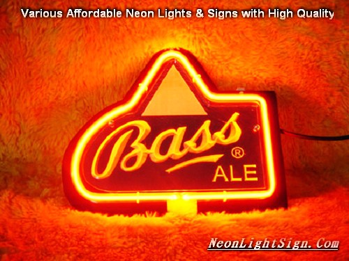 Bass Ale 3D Beer Bar Neon Light Sign