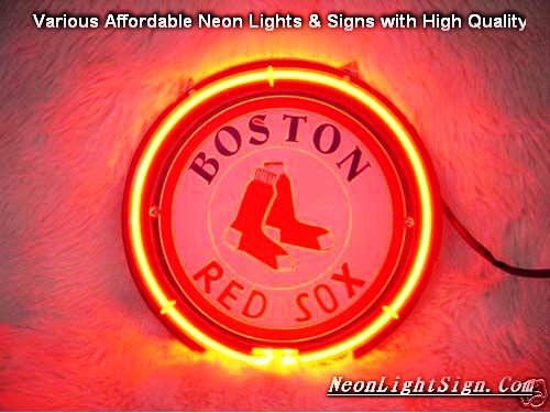 MLB Boston Red Sox 3D Beer Bar Neon Light Sign
