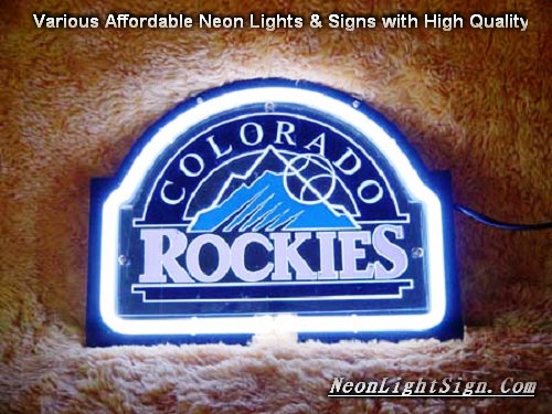 MLB COLORADO ROCKIES 3D Beer Bar Neon Light Sign