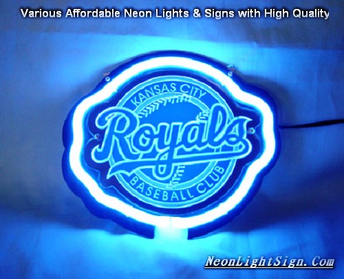 MLB Kansas City Royals 3D Beer Bar Neon Light Sign