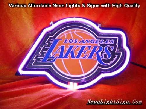 NBA Los Angeles Lakers 3D Beer Bar Neon Light Sign