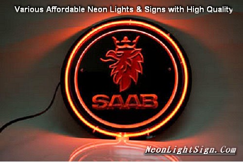 SAAB Svenska Aeroplan AB 3D Beer Bar Neon Light Sign