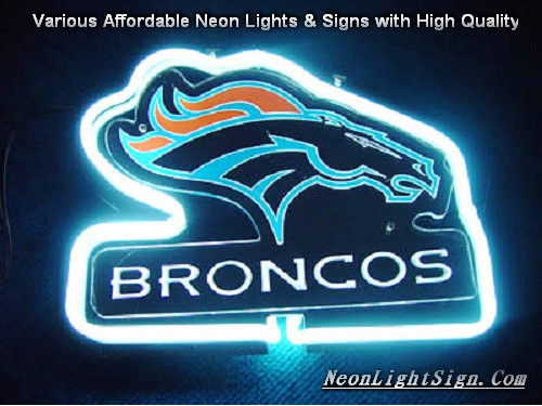 NFL Denver Bronco 3D Beer Bar Neon Light Sign