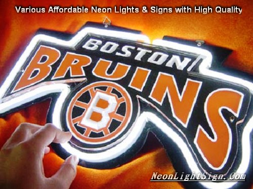 NHL BOSTON BRUINS 3D Beer Bar Neon Light Sign