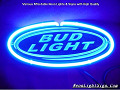 Bud Light 3D Beer Bar Neon Light Sign