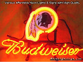 NFL Washington Redskins Budweiser Beer Bar Neon Light Sign