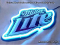 Miller Lite 3D Beer Bar Neon Light Sign