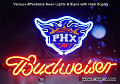 NBA NEW Phoenix Suns Budweiser Beer Bar Neon Light Sign