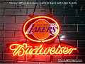 NBA Los Angeles Lakers Budweiser Beer Bar Neon Light Sign