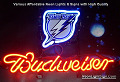 NHL Tampa Bay Lightnings Budweiser Beer Bar Neon Light Sign