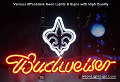NFL Orleans Saints  Budweiser Beer Bar Neon Light Sign