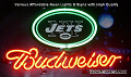 NFL New York Jets  Budweiser Beer Bar Neon Light Sign