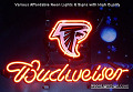 NFL Atlanta Falcons  Budweiser Beer Bar Neon Light Sign