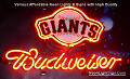 MLB San Francisco Giants Budweiser Beer Bar Neon Light Sign