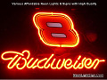 NASCAR #8 DALE Budweiser Beer Bar Neon Light Sign