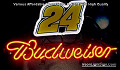 NASCAR #24 DALE Budweiser Beer Bar Neon Light Sign