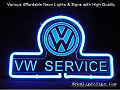 Volkswagen VW SERVICE LOGO 3D Beer Bar Neon Light Sign