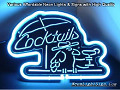Cocktails Parrot 3D Beer Bar Neon Light Sign
