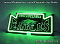 NFL Philadelphia Eagles 3D Beer Bar Neon Light Sign