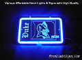 NCAA DUKE BLUE DEVILS 3D Beer Bar Neon Light Sign