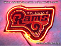NFL St. Louis Rams 3D Beer Bar Neon Light Sign