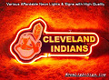 MLB CLEVELAND INDIANS 3D Beer Bar Neon Light Sign