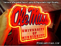 NCAA OLE MISS REBELS MISSISSIPPI 3D Beer Bar Neon Light Sign
