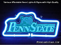 NCAA PENN STATE UNIVERSITY NITTANY LIONS 3D Beer Bar Neon Light Sign