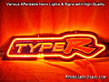 Honda LOGO automobile Type R 3D Beer Bar Neon Light Sign