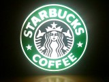 Starbucks Cafe Coffee Bar Display Neon Light Box Sign
